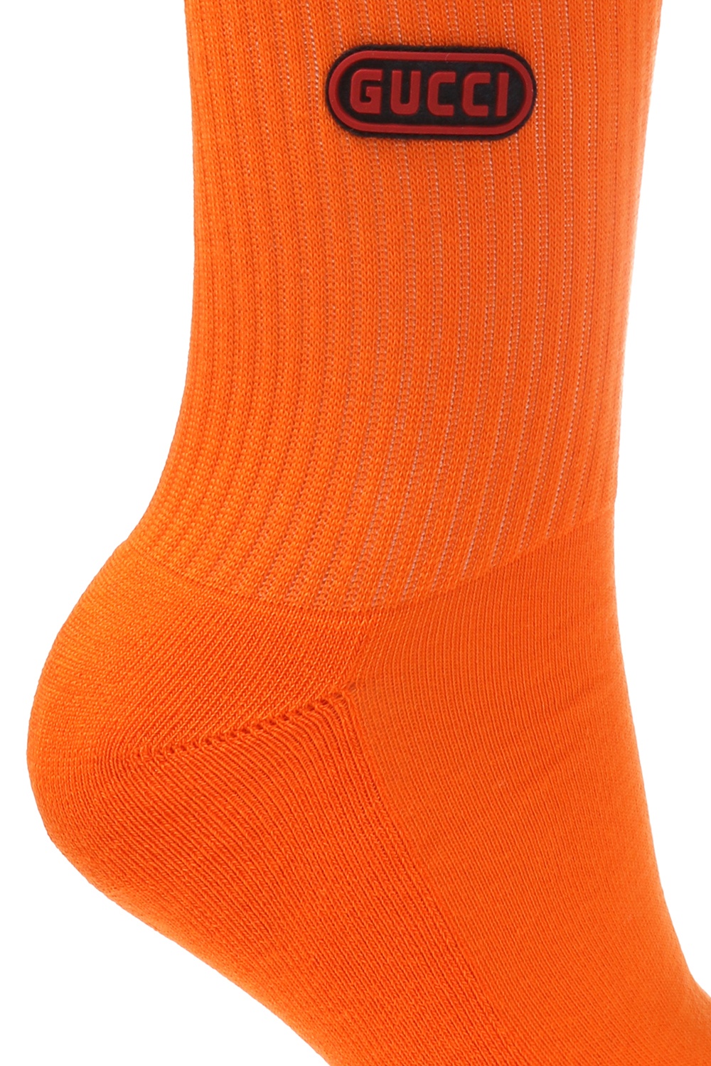 Orange Socks with a logo Gucci Vitkac GB
